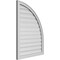 Ekena Millwork Quarter Round Top Right Surface Mount PVC Gable Vent w/ 2"W x 1-1/2"P Brickmould Frame, 28"W x 38"H GVPQR28X3802SF - alternate 4